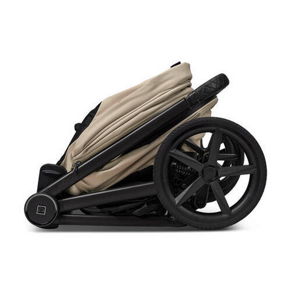 KOMBIKINDERWAGEN Gio Fold ETPU  - Sandfarben/Schwarz, Basics, Textil/Metall (120/58/92cm) - Moon Edition