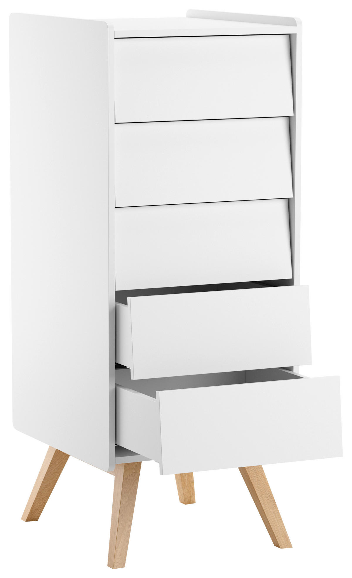 KOMMODE  in 50,3/127,7/40,4 cm  - Weiß, MODERN, Holz/Holzwerkstoff (50,3/127,7/40,4cm) - MID.YOU