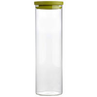 BOÎTE À PROVISIONS 2 l  - Klar/Grün, Basics, Glas/Kunststoff (9,5/31cm) - Homeware Profession.