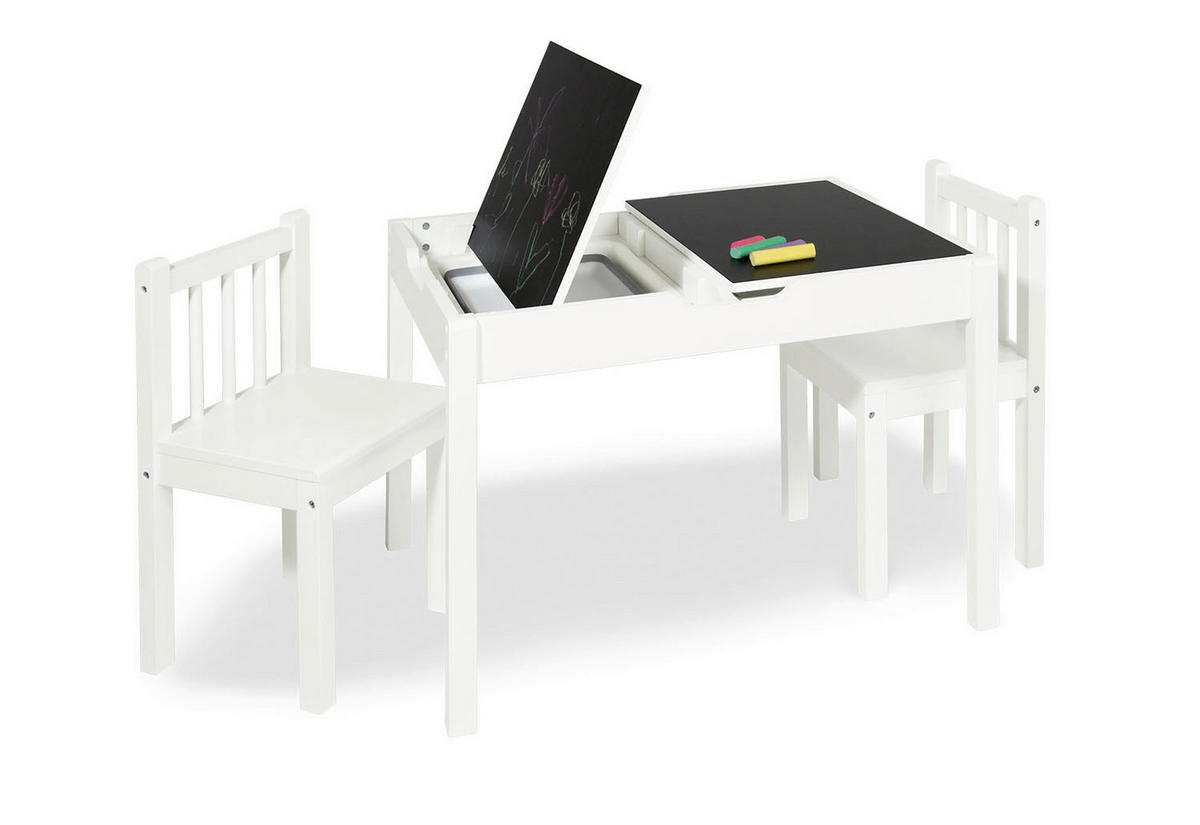 MALTAFEL LINNEA  - Schwarz/Weiß, Basics, Holz (45/31/1,2cm) - Pinolino