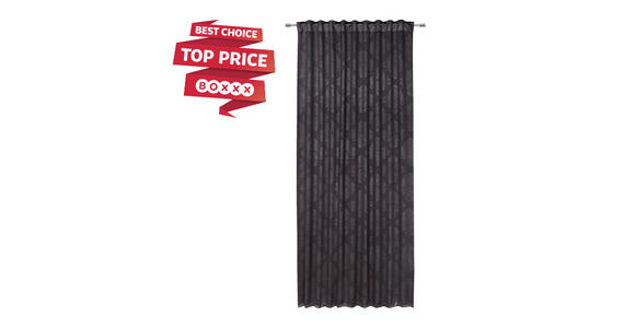 FERTIGVORHANG black-out (lichtundurchlässig) - Schwarz, KONVENTIONELL, Textil (135/245cm) - Boxxx