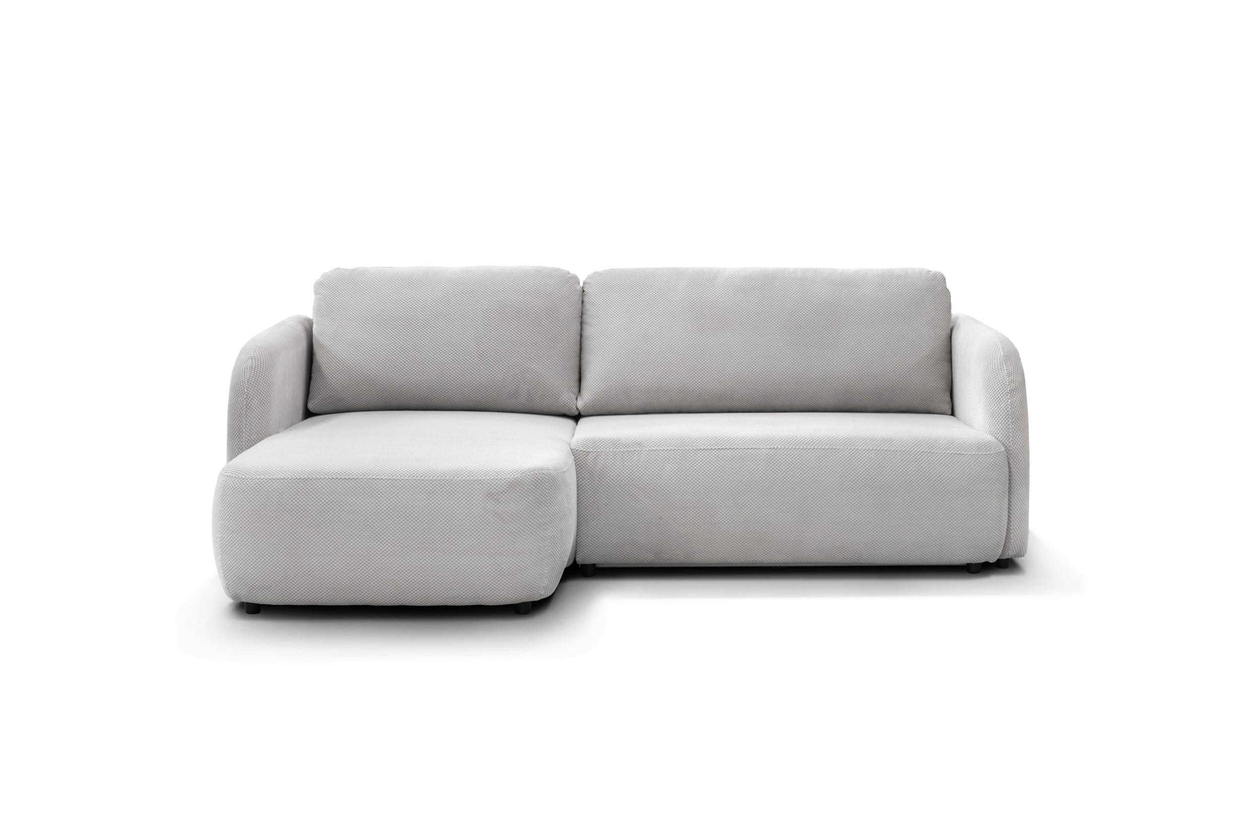 Colțar, argintiu - argintiu, Design (154/90/241cm) - Hom`in