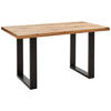 BARTISCH in Holz, Metall 180/100/95 cm   - Eichefarben/Anthrazit, Design, Holz/Metall (180/100/95cm) - Novel
