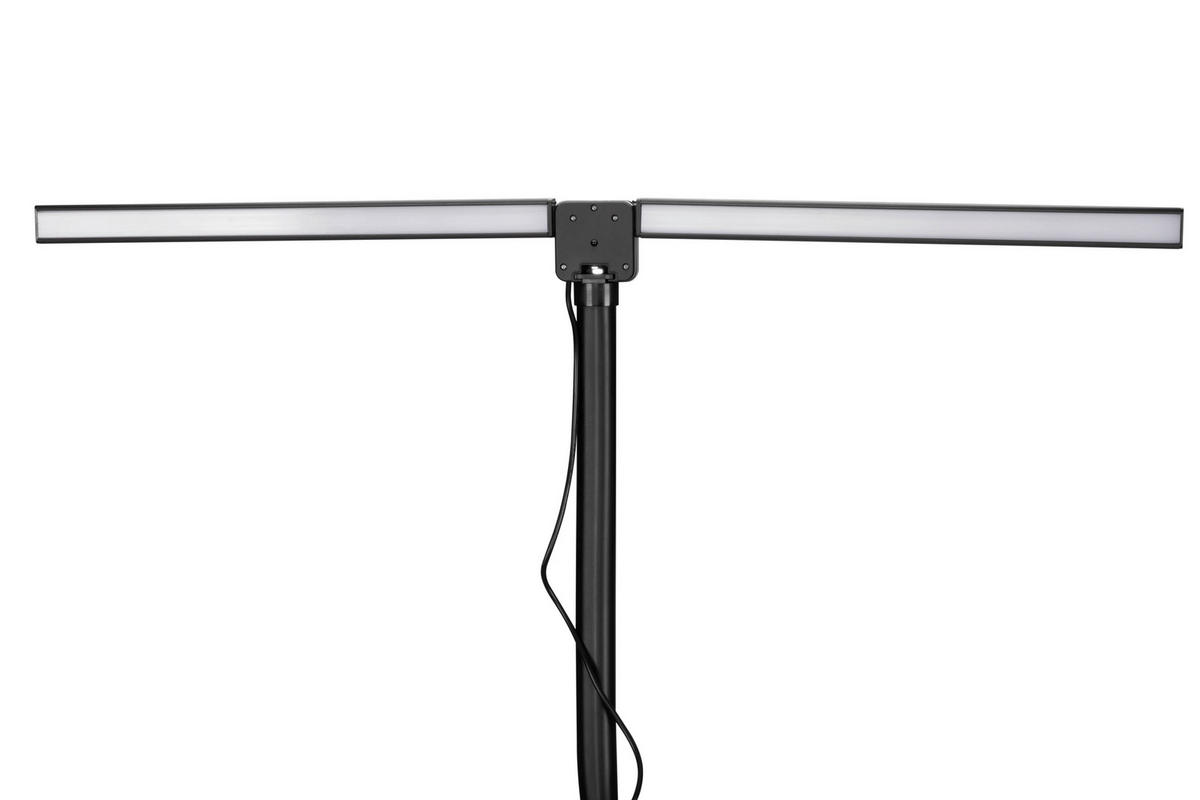 LED CSIPTETŐS LÁMPA - fekete, Basics, műanyag/fém (80/35/71,5cm) - Novel