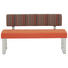 SITZBANK Flachgewebe, Lederlook Multicolor - Edelstahlfarben/Multicolor, KONVENTIONELL, Textil/Metall (150/84/62cm) - Novel
