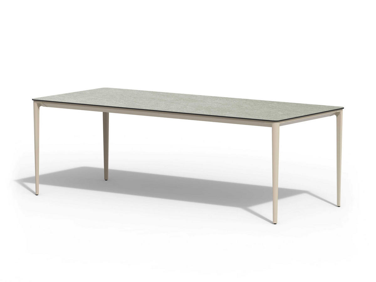 GARTENTISCH 219/92/74 cm Metall, Kunststoff Grau, Champagner rechteckig  - Champagner/Grau, Modern, Kunststoff/Metall (219/92/74cm) - Tierra Outdoor
