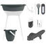 Luma Badewanne und Pflegeset - Dunkelgrau, Basics, Kunststoff/Metall (79,5/40/46cm) Luma Badewanne und Pflegeset - Dunkelgrau, Basics, Kunststoff/Metall (79,5/40/46cm)