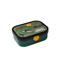 BROTZEITBOX - Dunkelgrün/Schwarz, KONVENTIONELL, Kunststoff (17,8/13,2/6,1cm) - Mepal