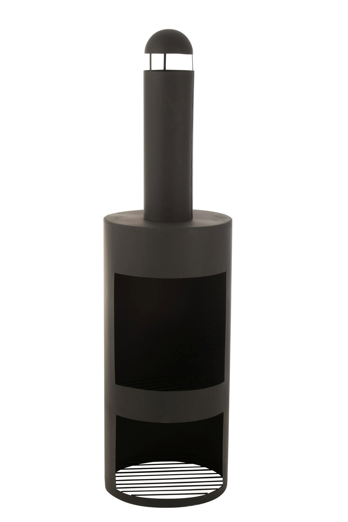 OHNIŠTĚ - černá, Trend, kov (40/146cm)