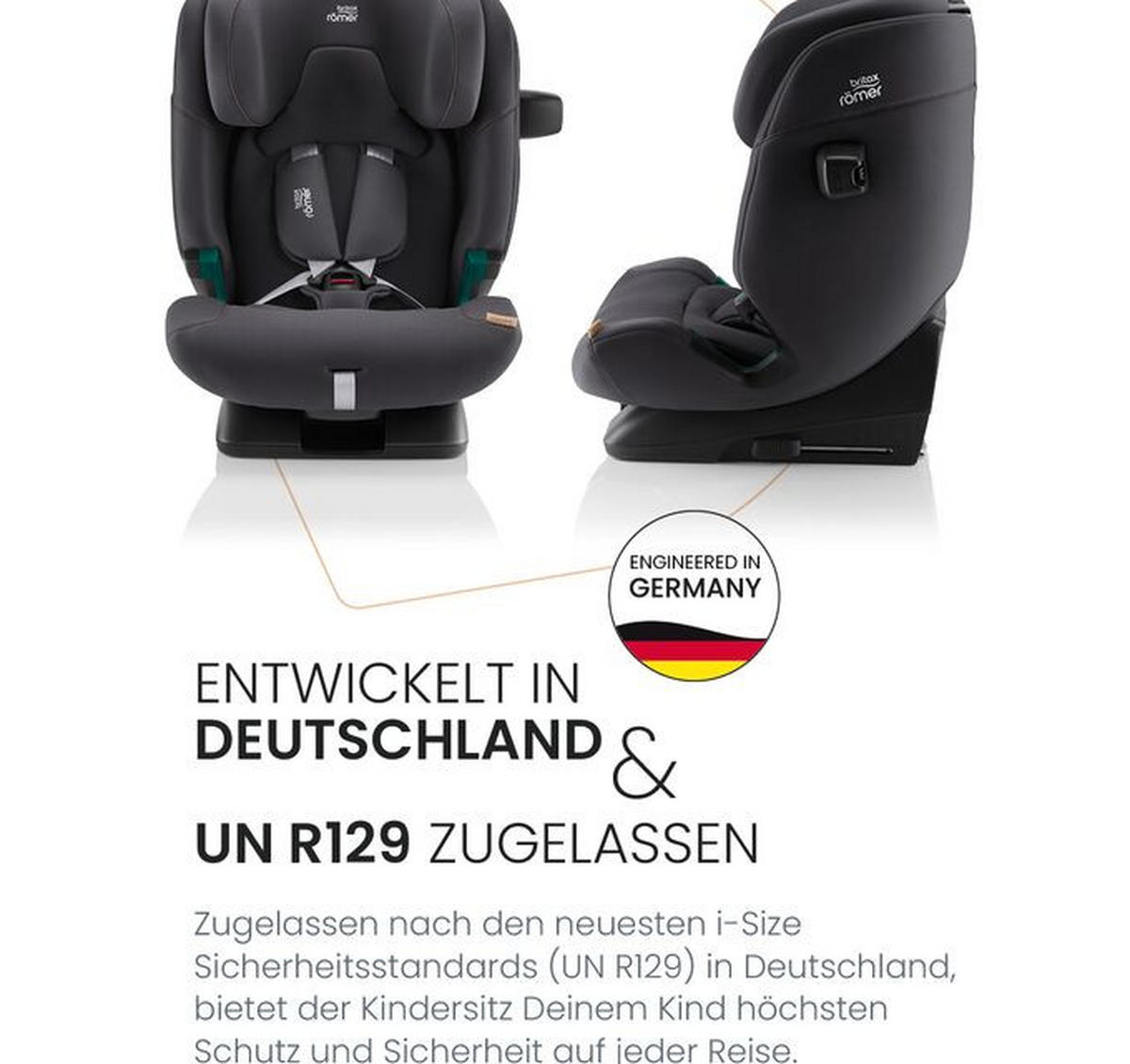 KINDERAUTOSITZ Advansafix Pro  - Greige/Hellgrau, Basics, Kunststoff/Textil (44/60/48cm) - Britax Römer