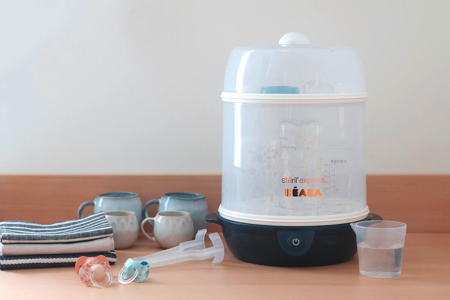 DAMPFSTERILISATOR  - Dunkelblau, Basics, Kunststoff (28.5/25/36cm) - Beaba