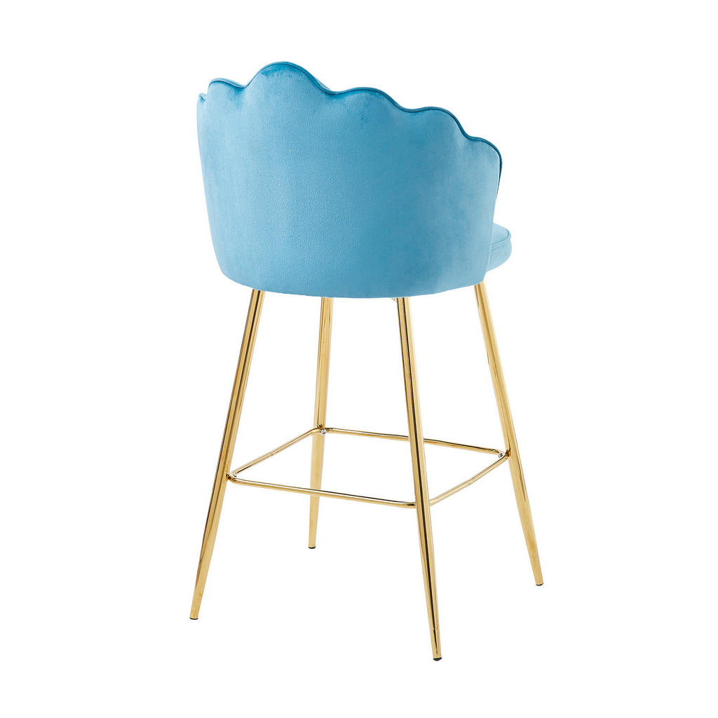 Thumbnail - Livetastic Barhocker-Set, Blau, Textil, konisch, 52x100x54 cm, Stühle
