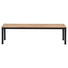 SITZBANK Buche massiv Buchefarben - Buchefarben/Schwarz, Natur, Holz/Metall (160/45/40cm) - Carryhome SITZBANK Buche massiv Buchefarben - Buchefarben/Schwarz, Natur, Holz/Metall (160/45/40cm) - Carryhome
