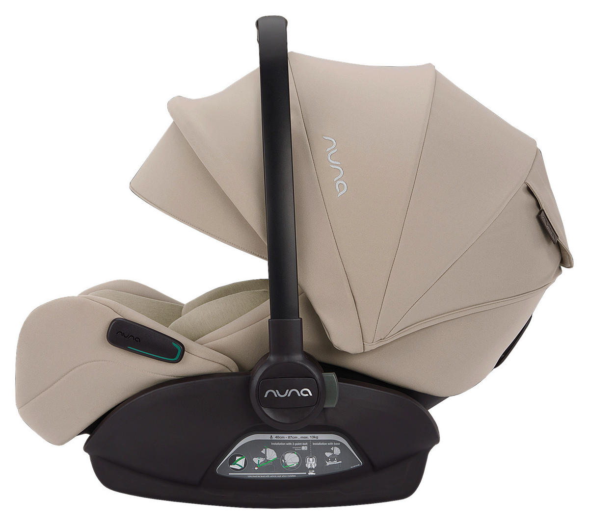 BABYSCHALE Arra flex   - Beigebraun, Basics, Kunststoff/Textil (70/43/58cm) - Nuna