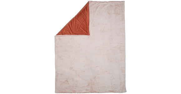 FELLDECKE RACOON 150/200 cm - Orange, KONVENTIONELL, Textil (150/200cm) - Novel