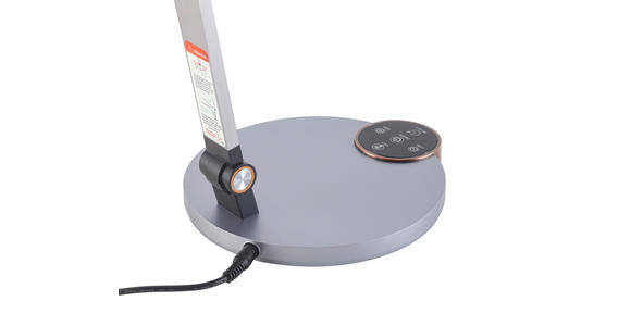 LED-SCHREIBTISCHLEUCHTE - Chromfarben/Anthrazit, Basics, Kunststoff/Metall (76cm) - Novel