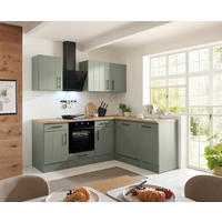 HÖRNKÖK 220/172 cm  i vildek, vassgrön  - vassgrön/vildek, Trend, metall/trämaterial (220/172cm) - Respekta