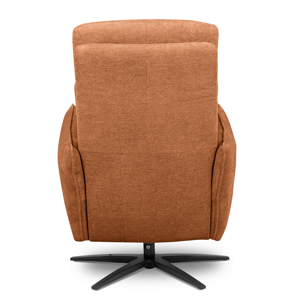 RELAXSESSEL in Textil Orange  - Schwarz/Orange, Design, Textil/Metall (77/107/88cm) - Livetastic