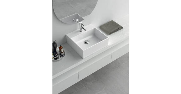 WASCHBECKEN 50/48/16 cm - Weiß, Basics, Keramik (50/48/16cm) - Novel