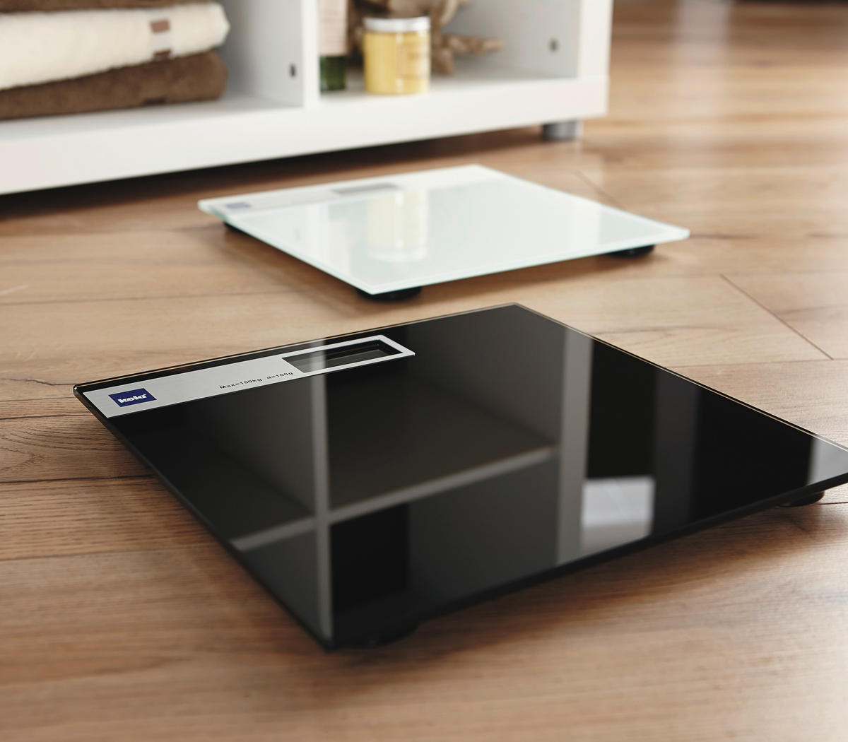 PERSONENWAAGE  - Schwarz, Basics, Glas (30/2cm) - Kela