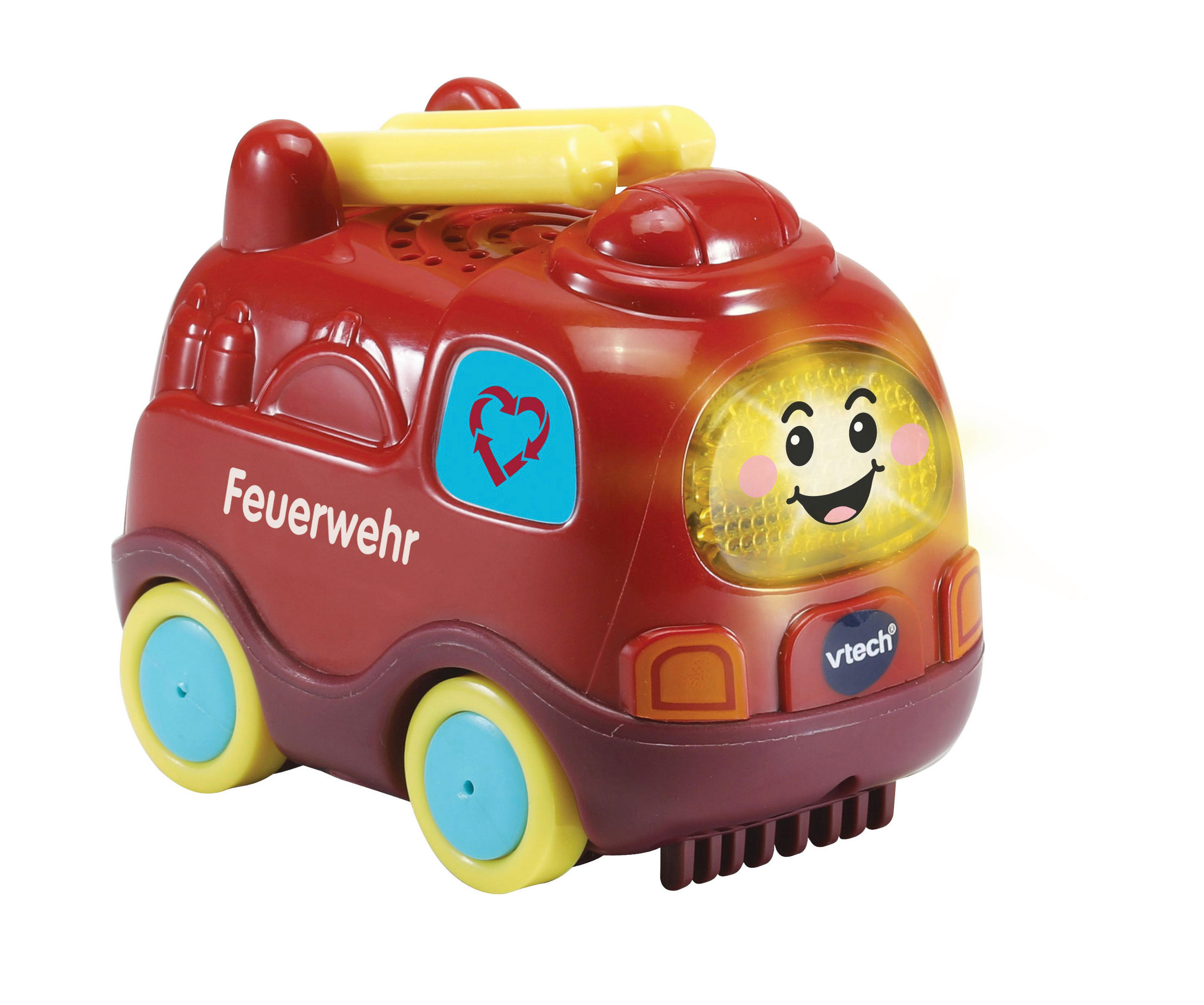 SPIELZEUGAUTO - Rot/Multicolor, Basics, Kunststoff (11,5/10,8/6,8cm) - Vtech