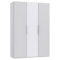 DREHTÜRENSCHRANK in Weiss  - Weiss, Modern, Holzwerkstoff/Metall (150/216/58cm) - MID.YOU