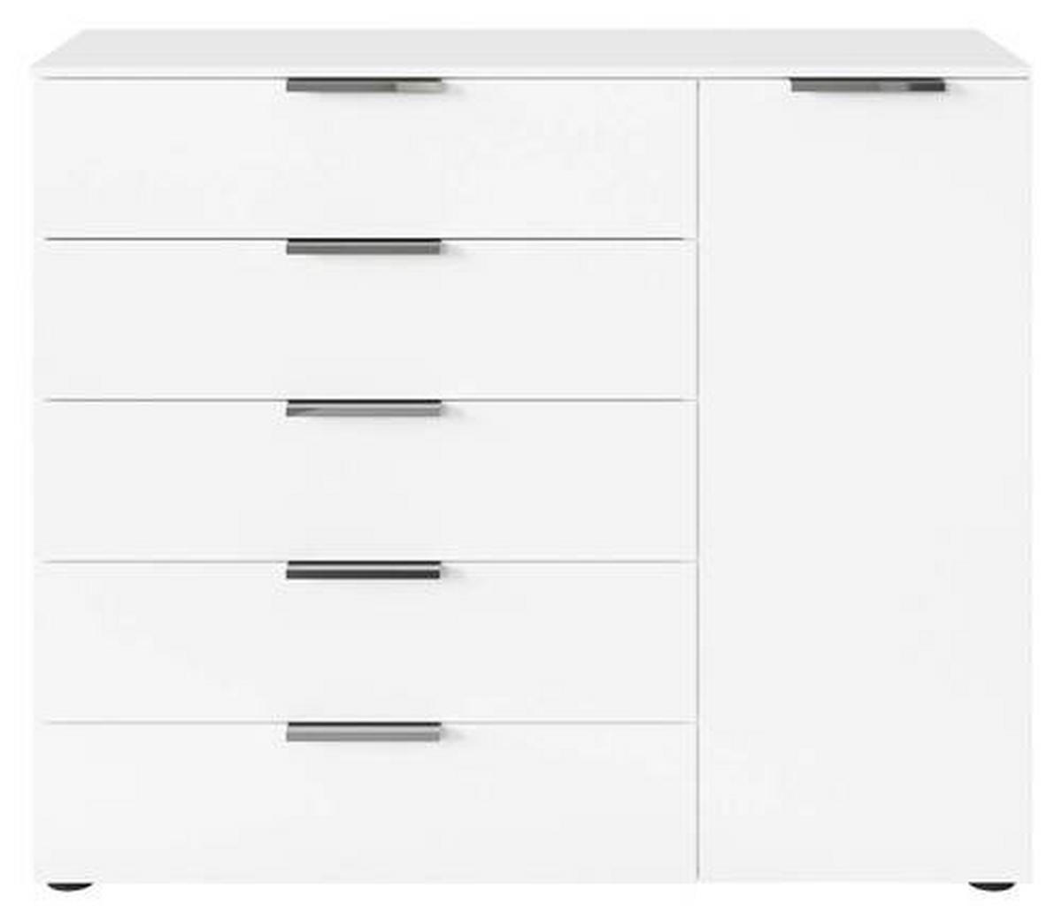 KOMÓD 120/100/42 cm  - króm/fekete, Modern, műanyag/faalapú anyag (120/100/42cm) - Rauch Möbel