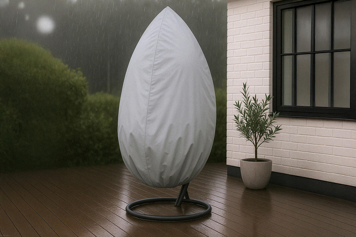 SCHUTZHÜLLE Grau   - Grau, MODERN, Kunststoff (120/200/120cm) - Gardenson