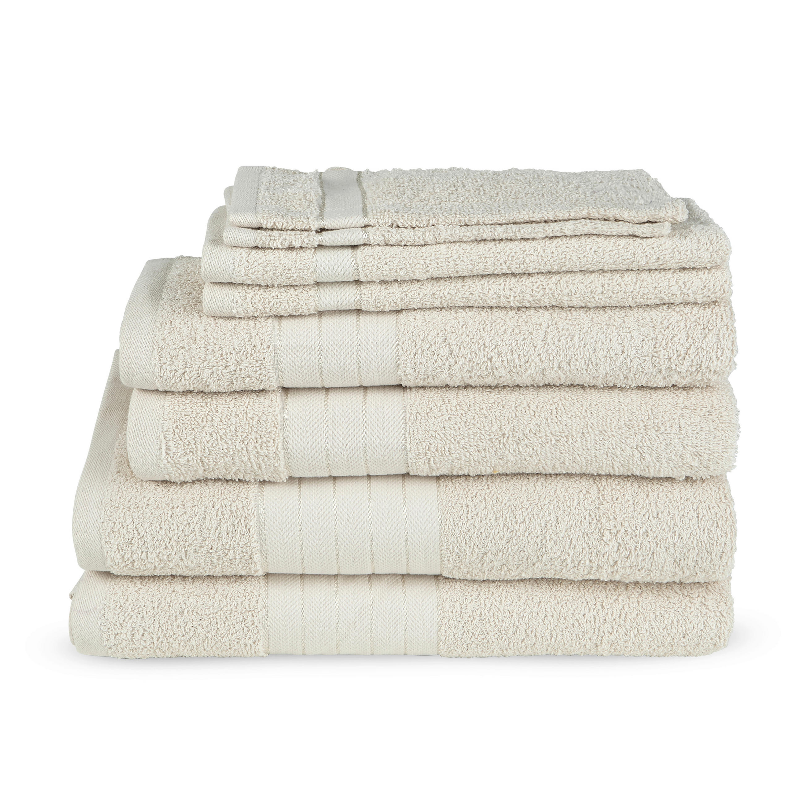 FROTTIERSET Beige 8-teilig  - Beige, Basics, Textil