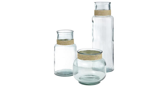 VASE 18 cm  - Klar/Transparent, Basics, Glas (20/18cm) - Ambia Home