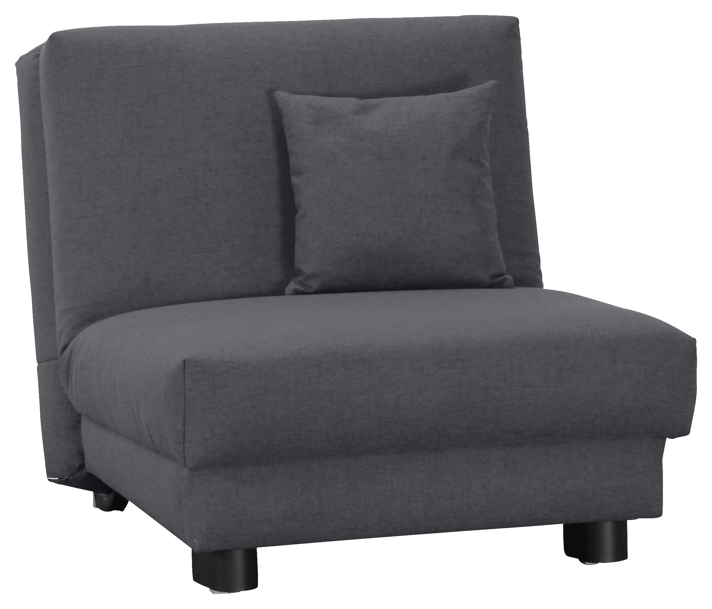 SCHLAFSESSEL Flachgewebe Blau    - Blau/Schwarz, Design, Textil/Metall (85/85/100cm) - Carryhome