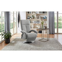 DREHSTUHL  in Flachgewebe Silberfarben  - Chromfarben/Silberfarben, Konventionell, Textil/Metall (74/112/82cm) - Sit & More