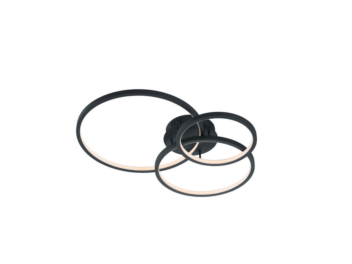 LED-TAKLAMPA Aaron 36 W  - antracit, Design, metall (79/10,5/64cm) - Trio Leuchten