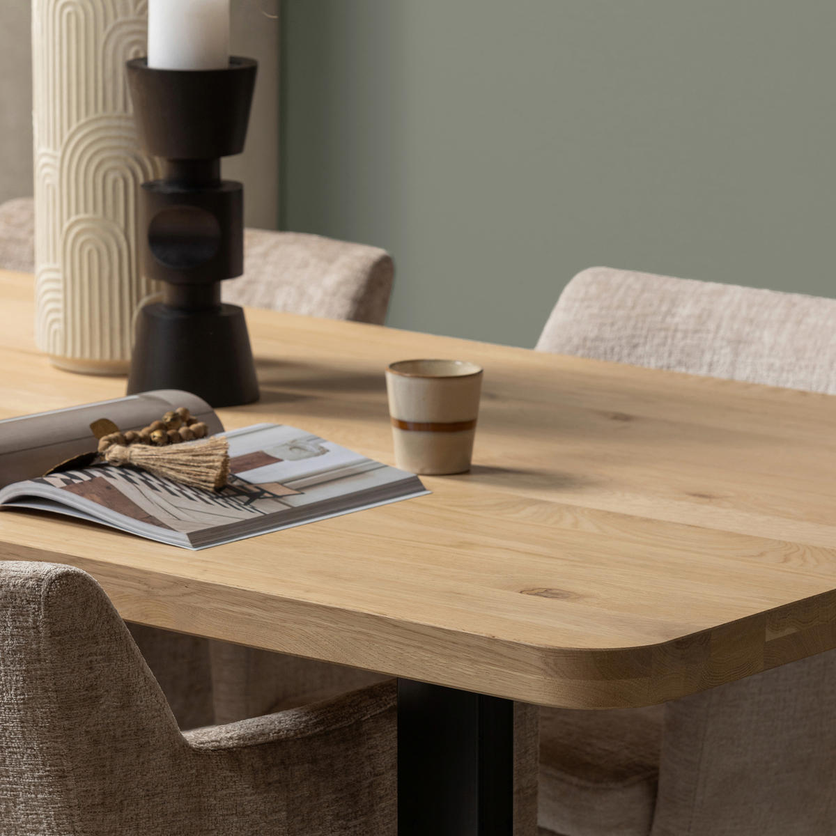 TISCHPLATTE Eiche Eichefarben  - Eichefarben, MODERN, Holz (200/90/5cm) - Livetastic