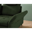 ECKSOFA in Flachgewebe Olivgrün  233/288 cm  - Schwarz/Olivgrün, Natur, Textil/Metall (233/288cm) - Valnatura