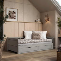 AUSZIEHBETT 200/100 cm Taupe  - Taupe/Naturfarben, Modern, Holz/Holzwerkstoff (200/100cm) - MID.YOU