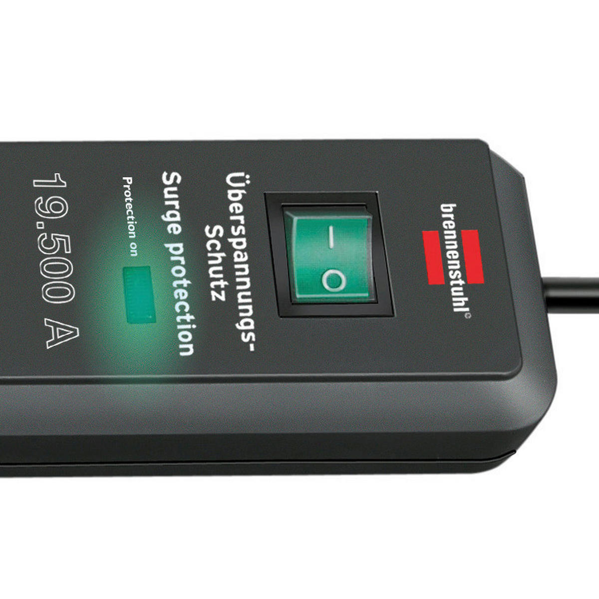 STECKDOSENLEISTE - Schwarz, Basics, Kunststoff (5/9,5/44cm) - Brennenstuhl