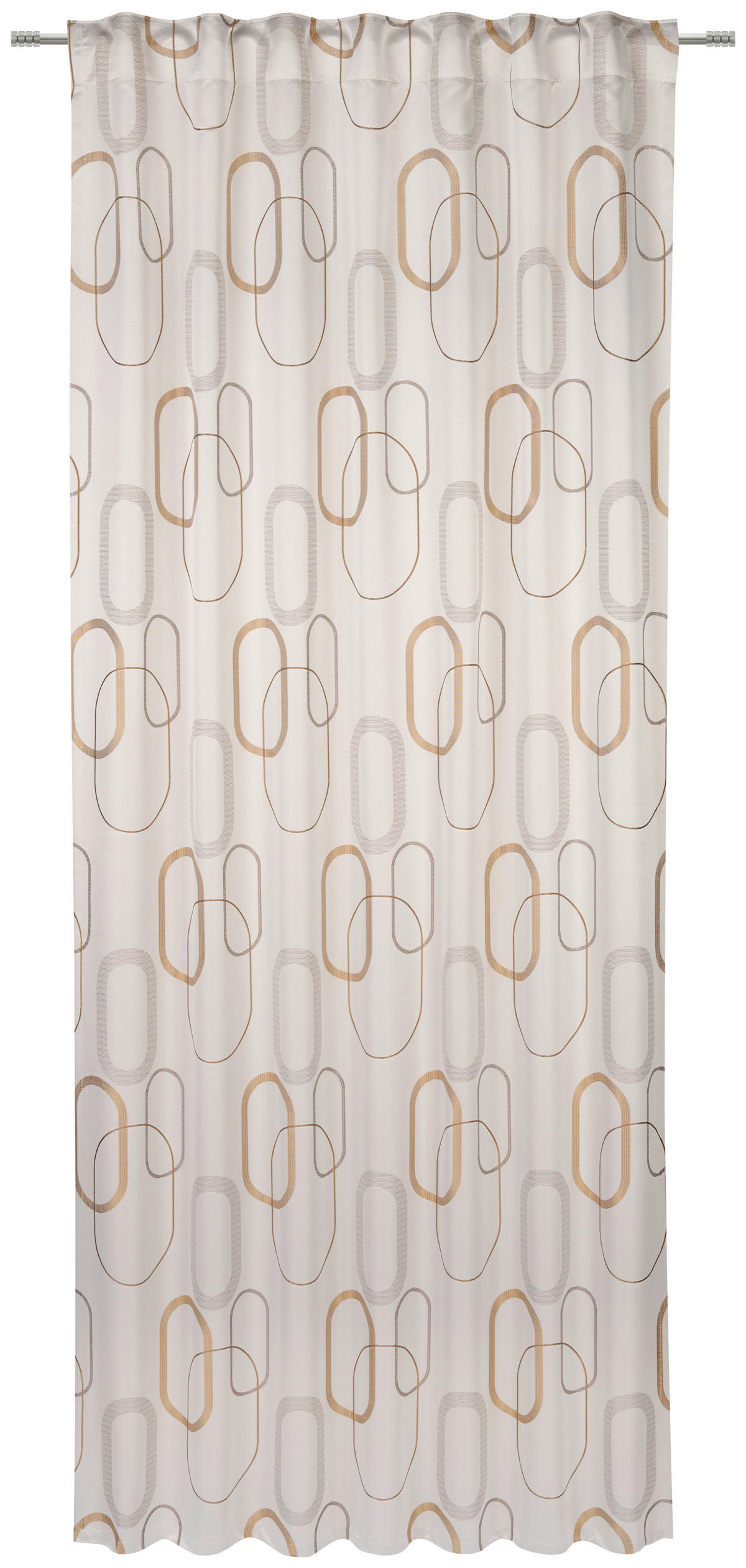 KONČANA ZAVESA  neprosojno  140/245 cm   - bež, Design, tekstil (140/245cm) - Esposa