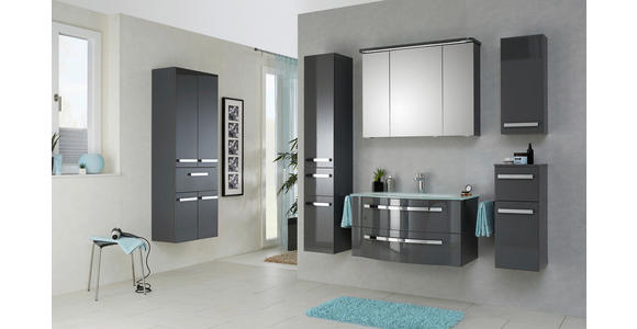 SPIEGELSCHRANK 90/72,2/17 cm  - Grau, Basics, Glas/Holzwerkstoff (90/72,2/17cm) - Xora