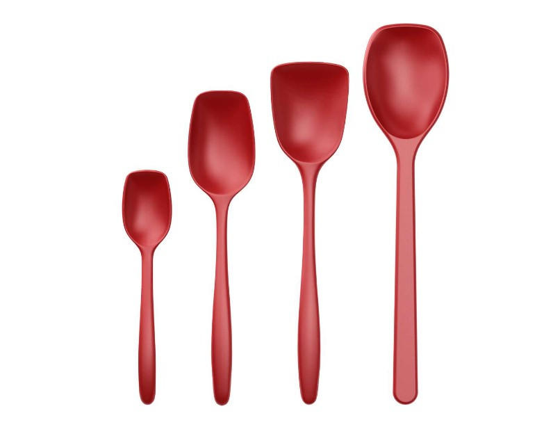 KÖKSREDSKAP SET - mörkröd, Basics, plast (30cm) - Rosti