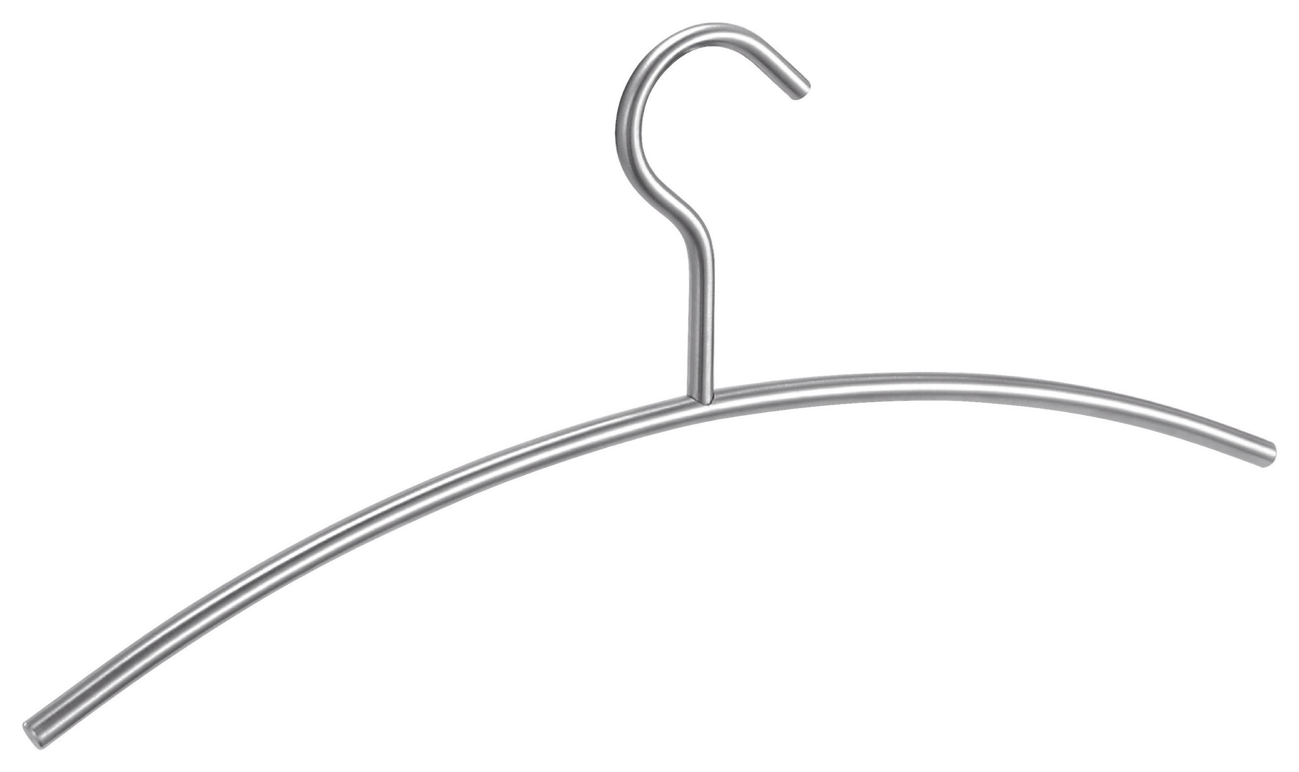 KLEIDERBÜGEL Metall  - Edelstahlfarben, Design, Metall (43cm) - Zack