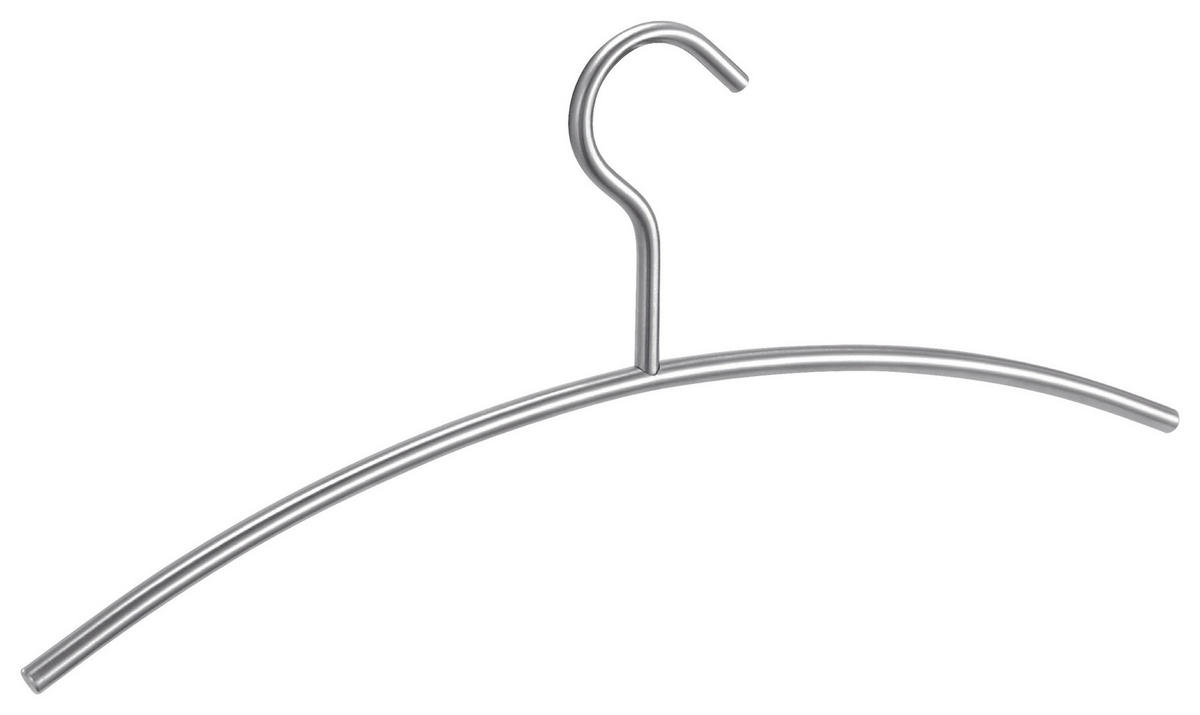 KLEIDERBÜGEL Metall  - Edelstahlfarben, Design, Metall (43cm) - Zack