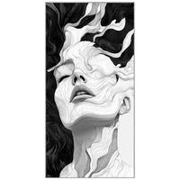 GLASBILD 70/140 cm  - Silberfarben/Multicolor, Design, Glas/Holzwerkstoff (70/140cm) - Monee