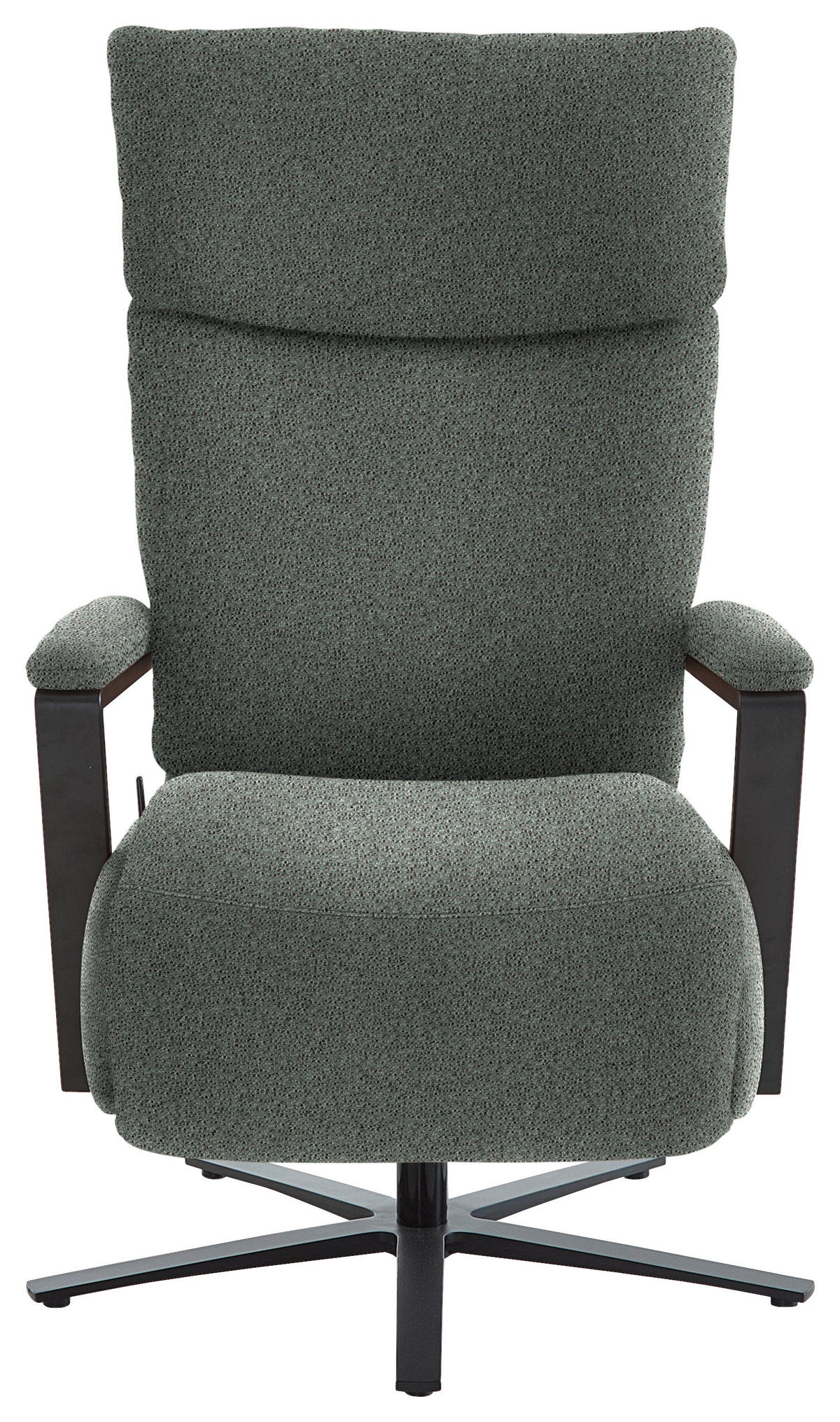 RELAXSESSEL in Textil Graublau  - Graublau/Schwarz, Design, Textil/Metall (68/117/85cm) - Cantus