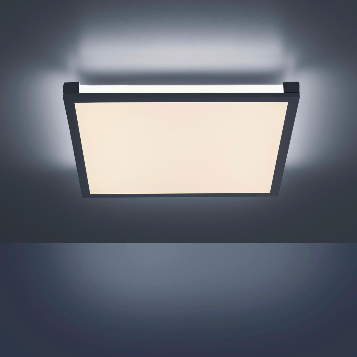 LED-PANEEL 45/45/7,1 cm  - Schwarz, Basics, Kunststoff/Metall (45/45/7,1cm)