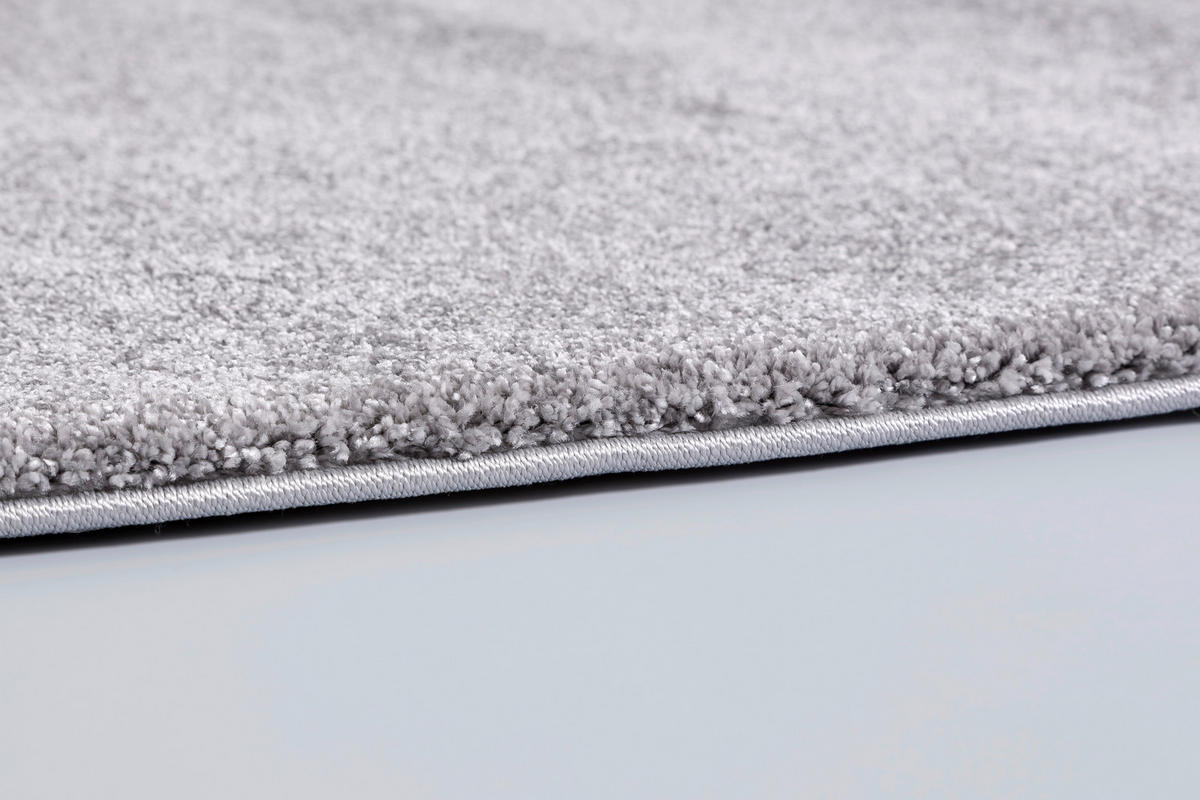 HOCHFLORTEPPICH 133/190 cm Joy Hellgrau rechteckig  - Hellgrau, Basics, Textil (133/190cm) - Schöner Wohnen