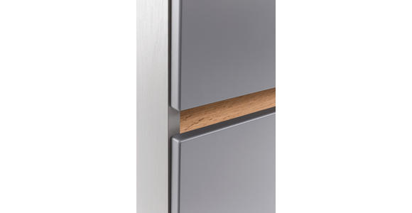 WASCHTISCHKOMBI 101 cm - Graphitfarben/Weiß, Natur, Keramik/Holzwerkstoff (101cm) - Xora