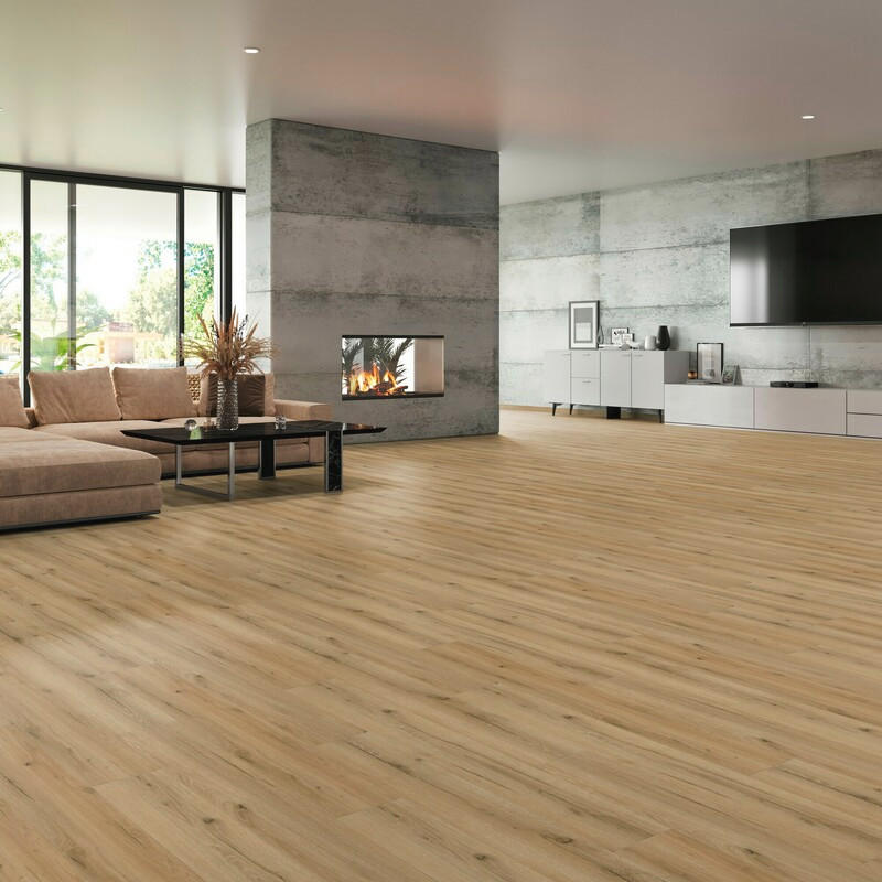VINYLBODEN Robusto Pro+ Eiche Macadamia 100056501  per  m² - Eichefarben, Design, Kunststoff (121,9/22,9/0,25cm) - Tilo