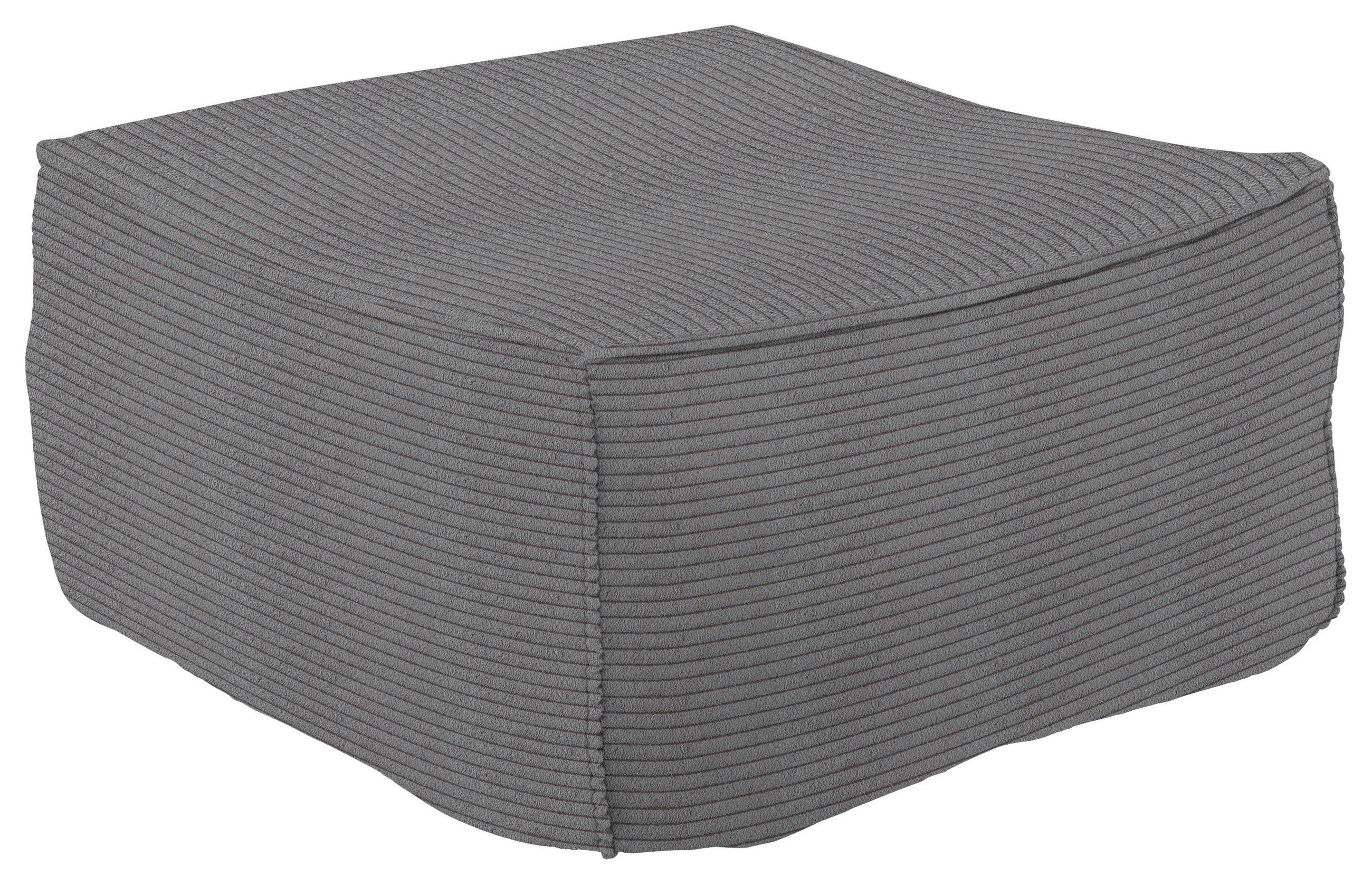 HOCKER in Textil Dunkelgrau  - Dunkelgrau, Design, Textil (86/38/86cm) - Lomoco