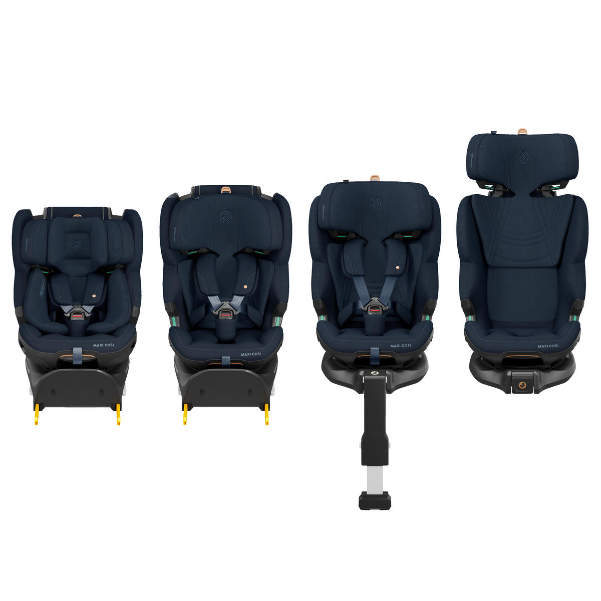 BAKÅTVÄND BILBARNSTOL Emerald 360 Pro  - mörkblå, Basics, metall/textil (43/65/58cm) - Maxi Cosi Pro